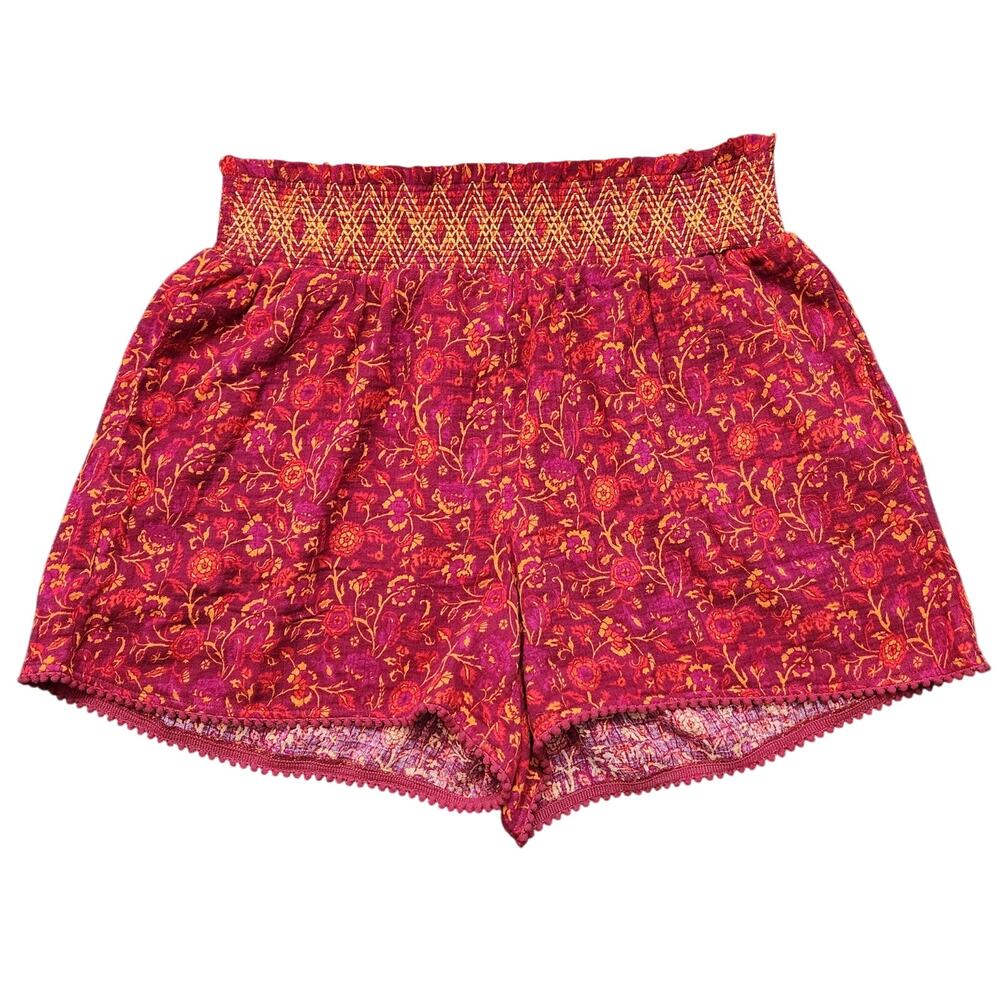 Matilda Jane Enchanted Garden Lei Printed Shorts Size Small